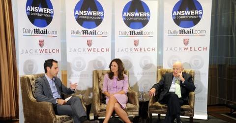 Jon Steinberg with Suzy & Jack Welch at DailyMail.com’s “Conversation with Jack and Suzy Welch” in NYC on April 15th (Photo credit: Lauren Goldfaden)
