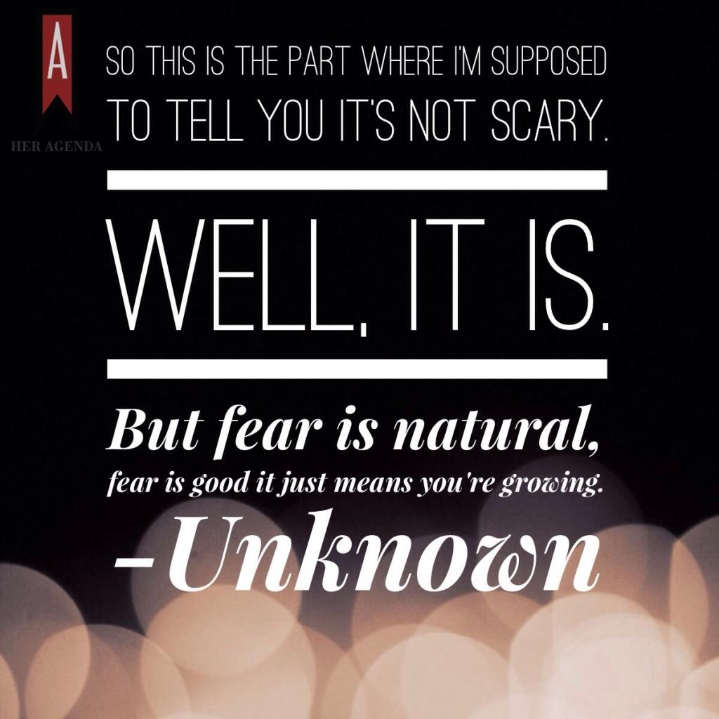 overcoming fears quote