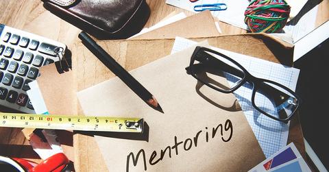 Paper with “mentorship” written on it