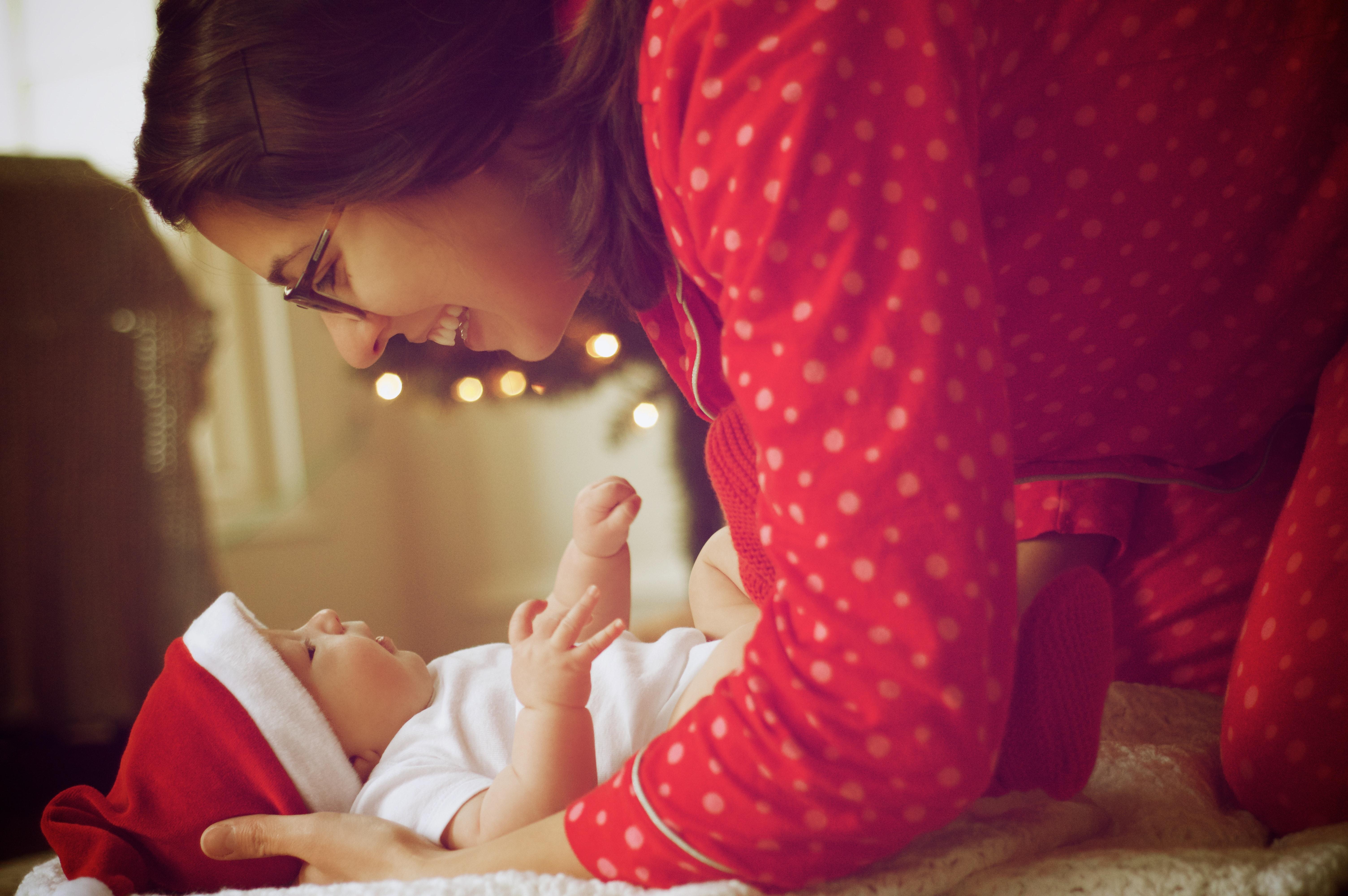 mother and daughter bonding during holidays