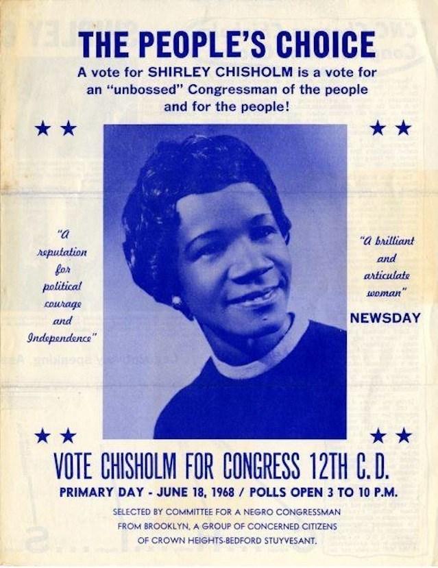 shirley chisholm's political campaign