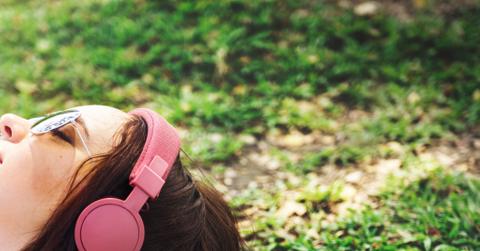 Skateboard Relaxation Rest Lying Chill Headphone Concept