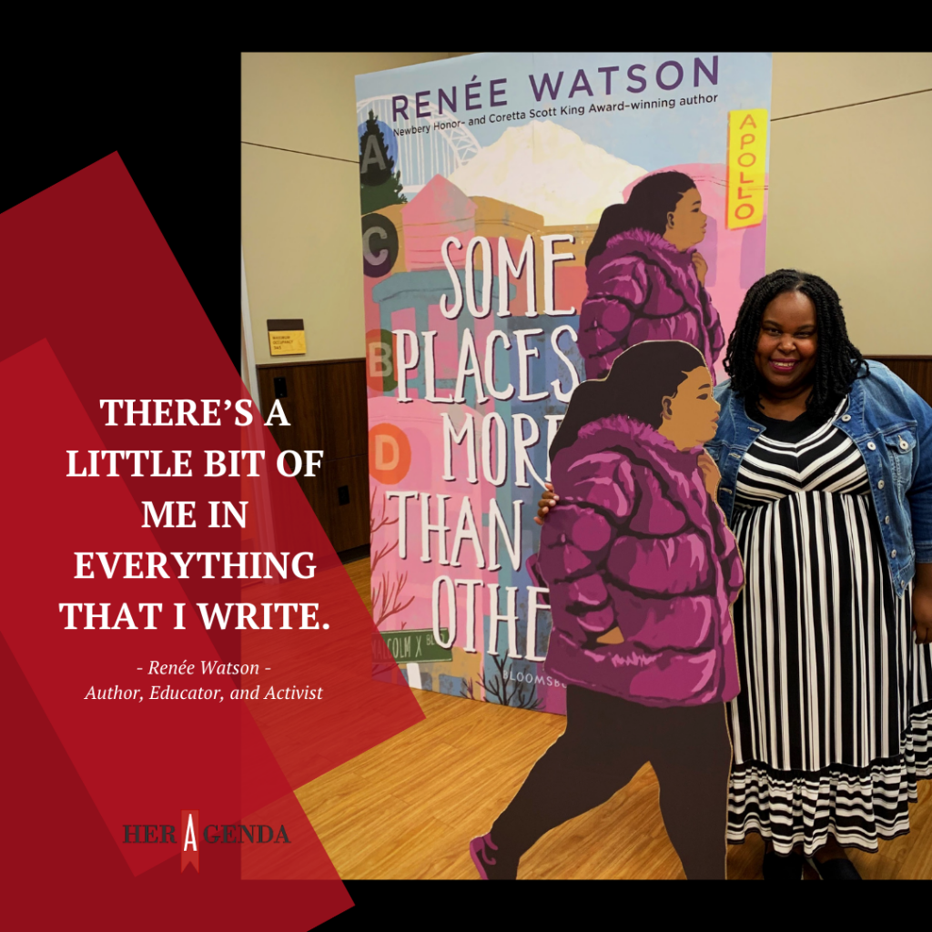 "There’s a little bit of me in everything that I write." -Renee Watson via Her Agenda