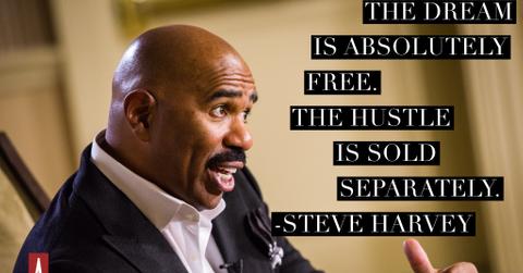 “The dream is absolutely free the hustle is sold separately.” Steve Harvey #actlikeasuccess photo by Len Spoden photography, edits by Her Agenda