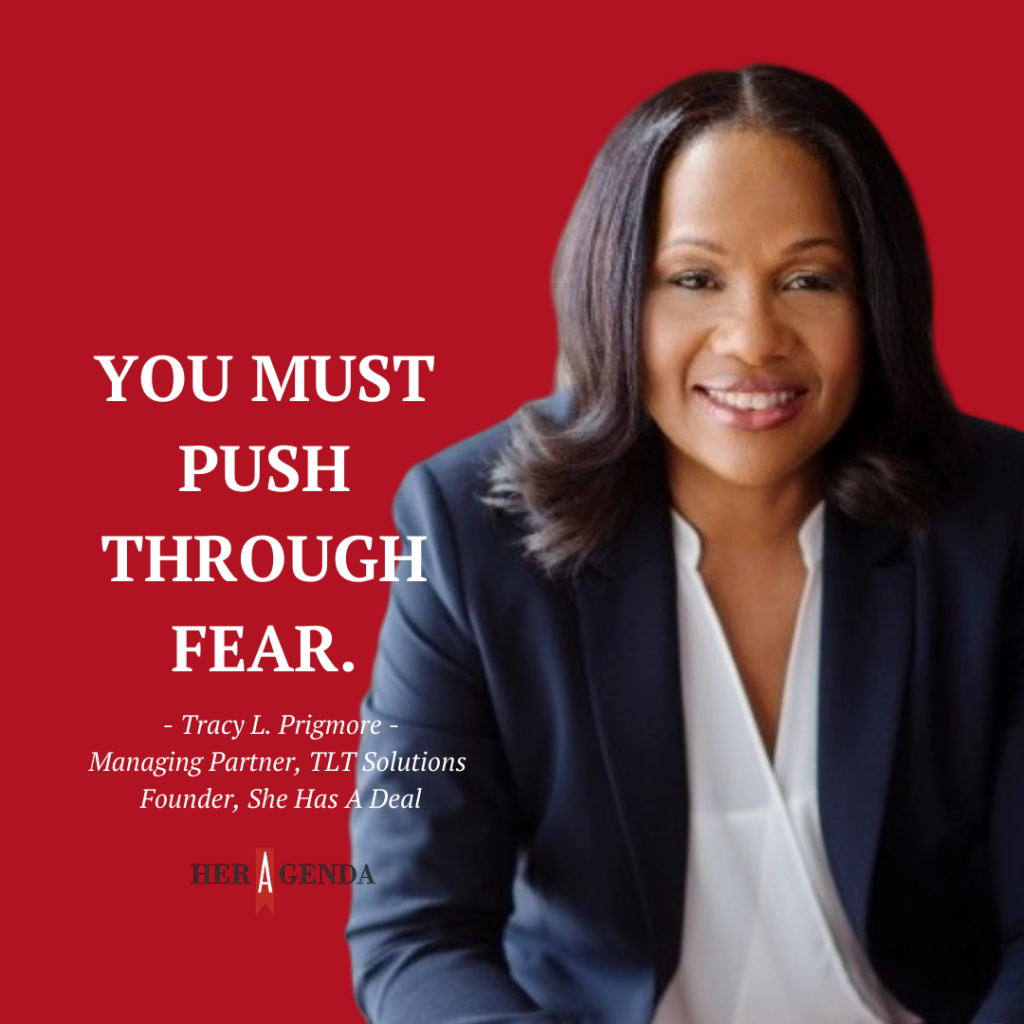 "you must push through fear."