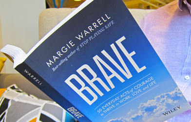 Brave: 50 Everyday Acts of Courage to Thrive in Work, Love and Life photo via https://twitter.com/margiewarrell/