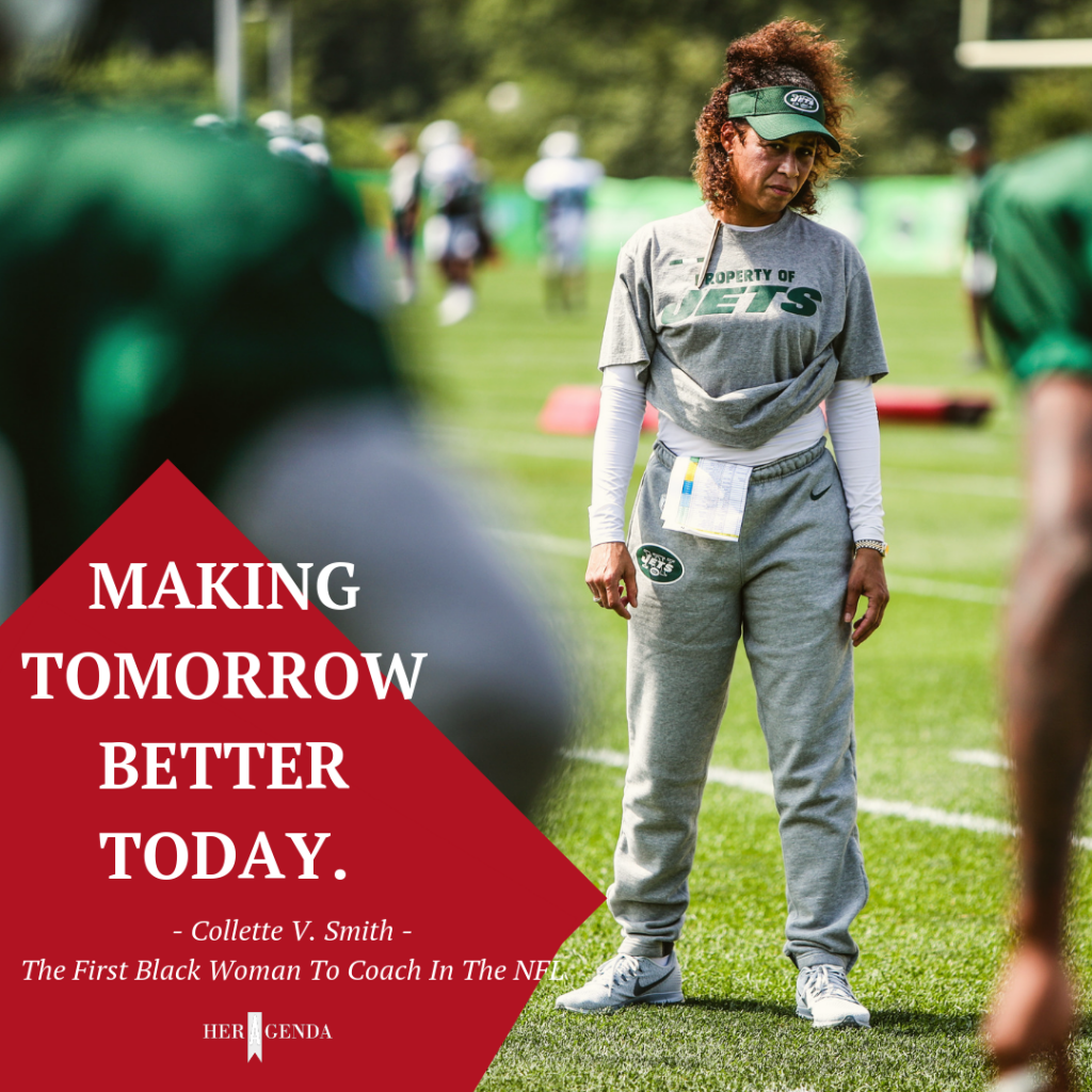 Former New York Jets assistant Collette Smith, the first African