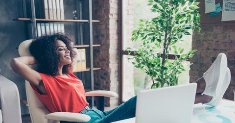 woman at desk