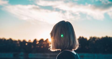 woman on the horizon