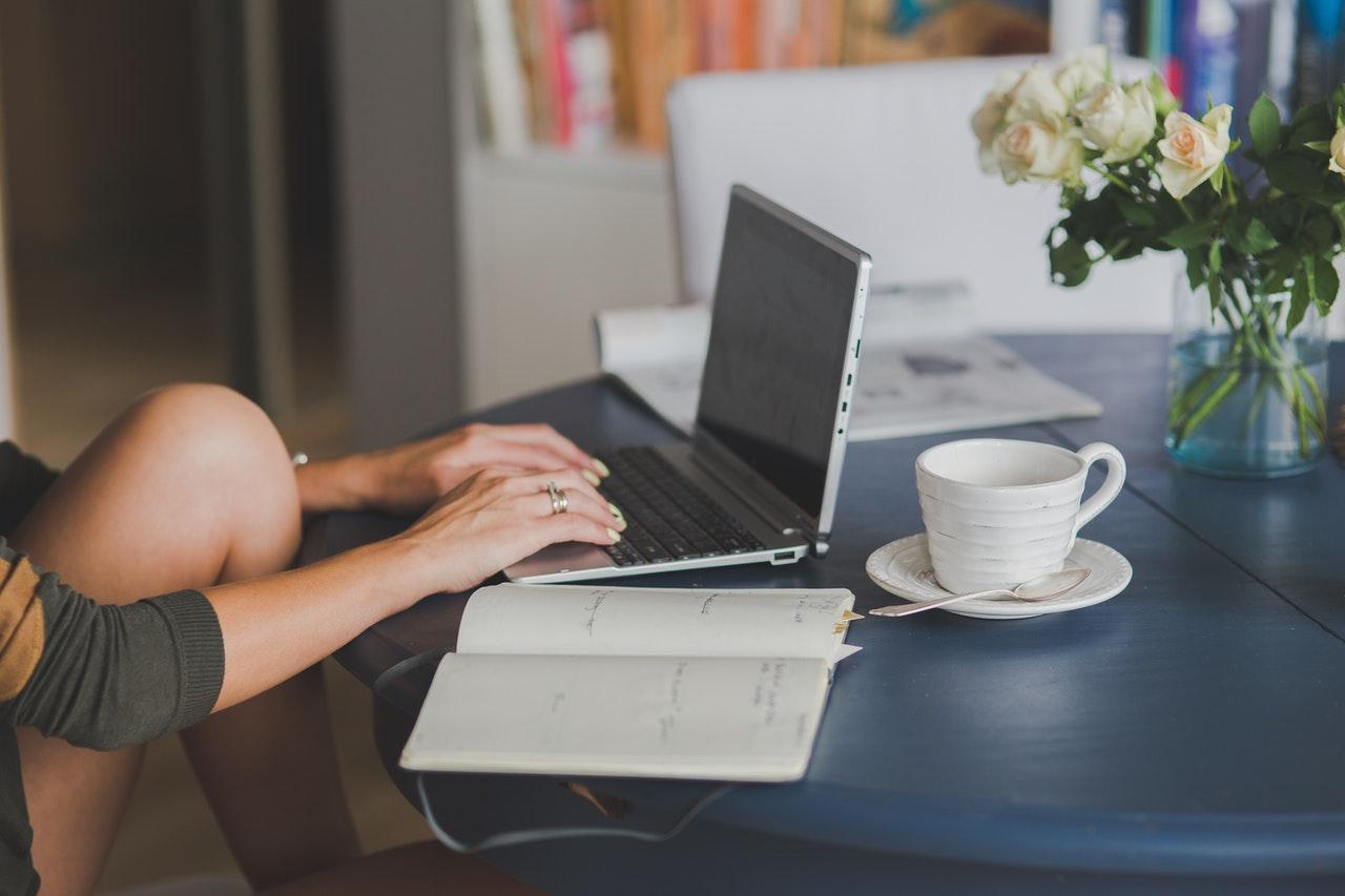 Girl on computer