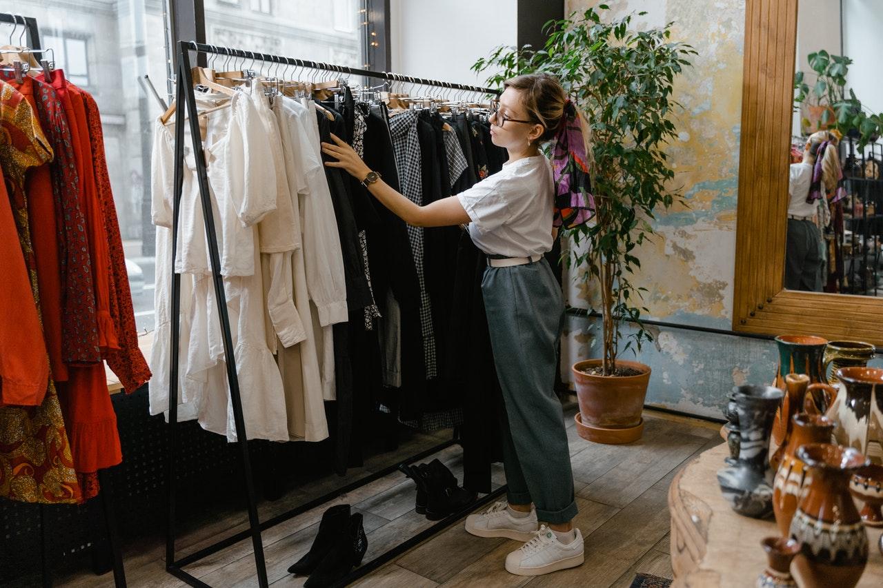 woman at a shop