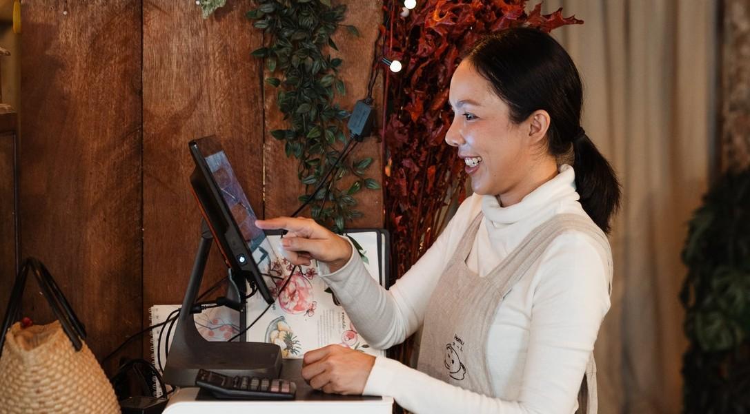 woman at register