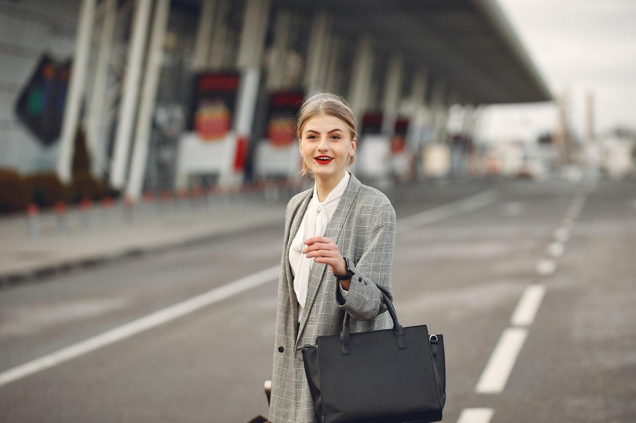 woman in suit