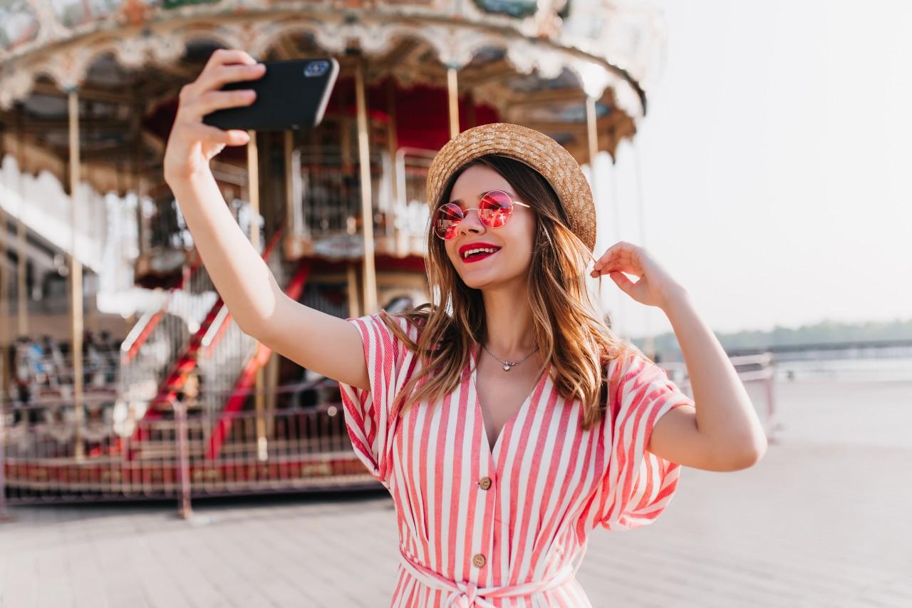 woman at Disneyland