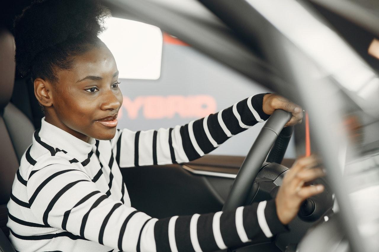 woman driving