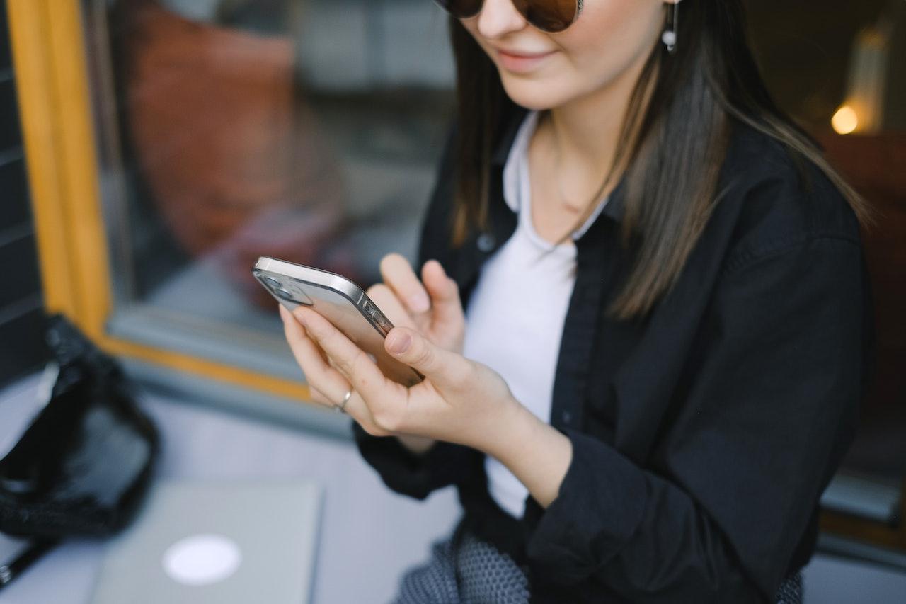 woman on phone