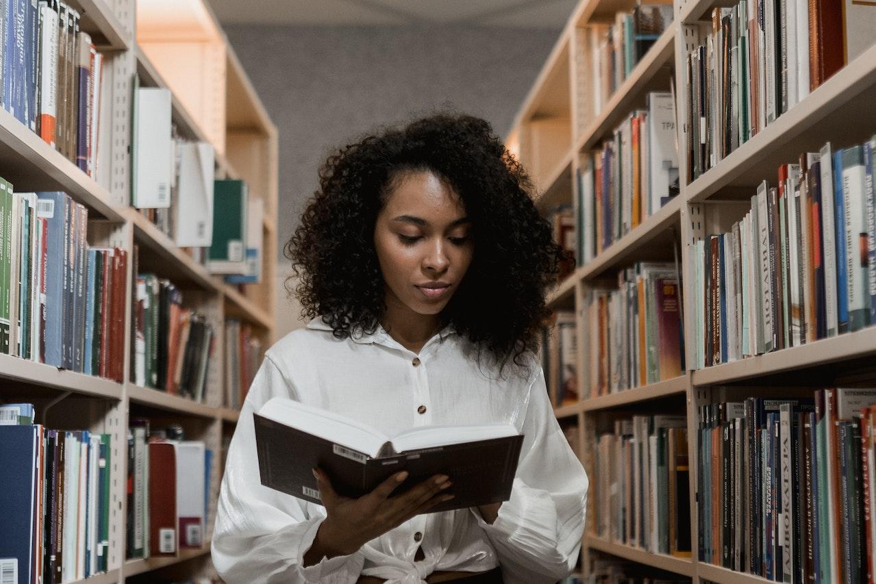 woman reading