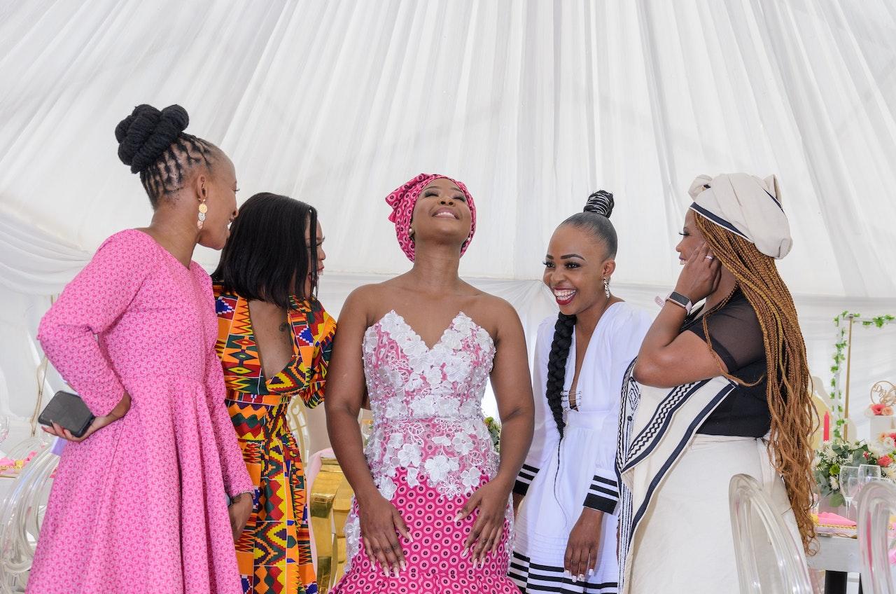 women at a wedding