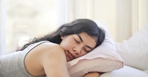 woman sleeping peacefully