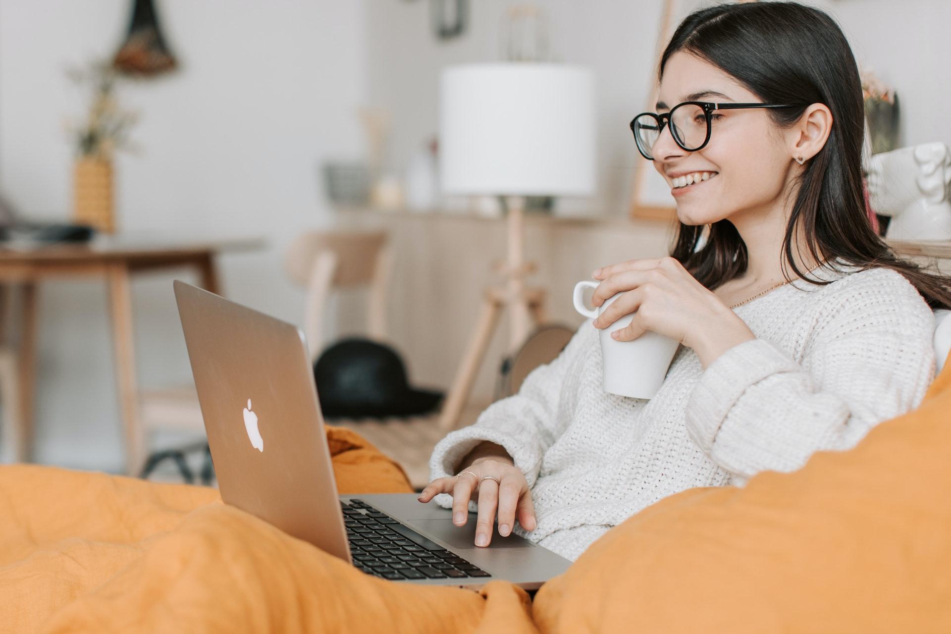 woman on laptop