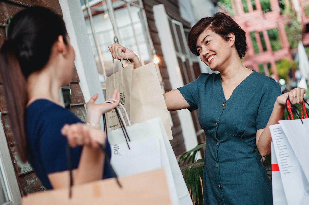 Women shopping