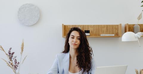 Woman in her office
