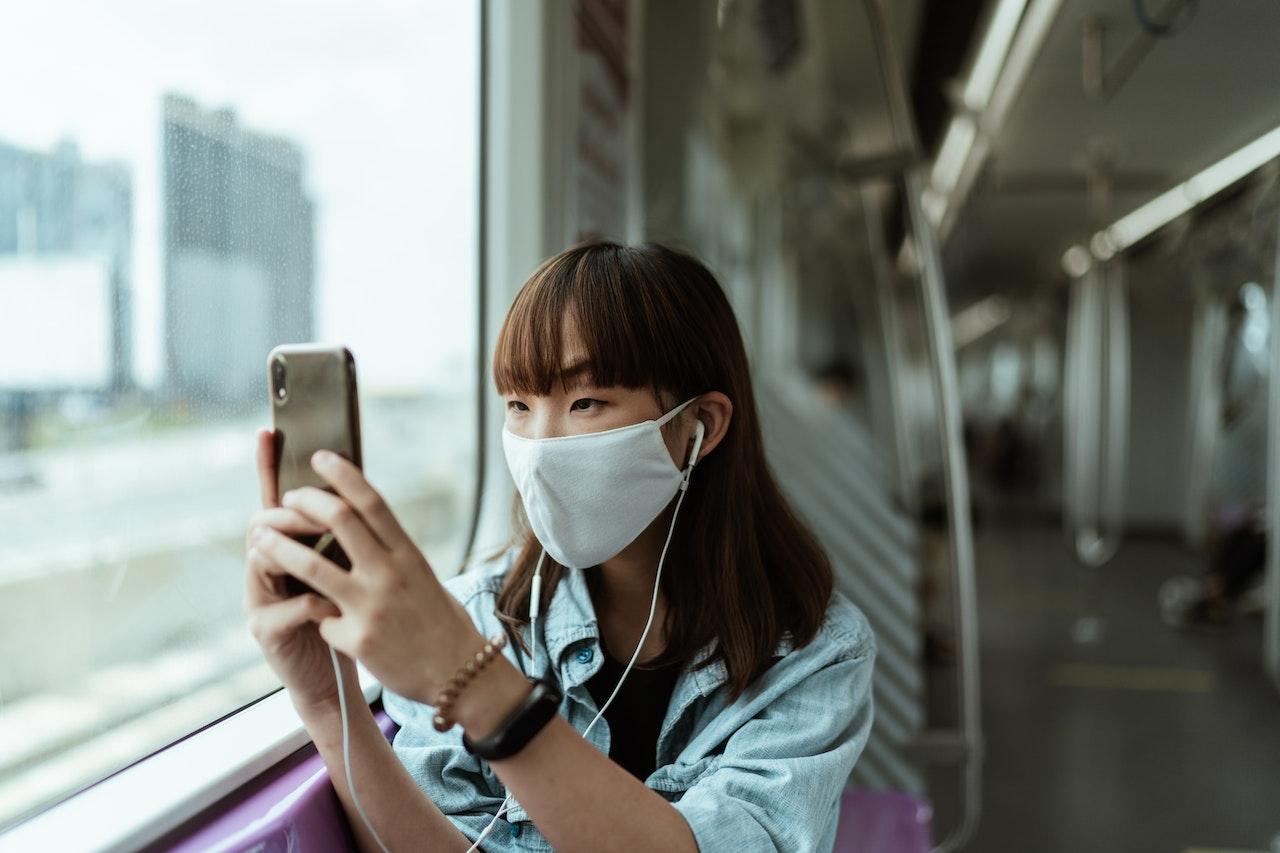 woman taking a photo 