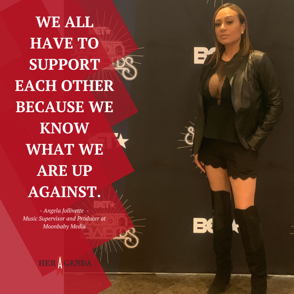 "We all have to support each other because we know what we are up against." -Angela Jollivette via Her Agenda