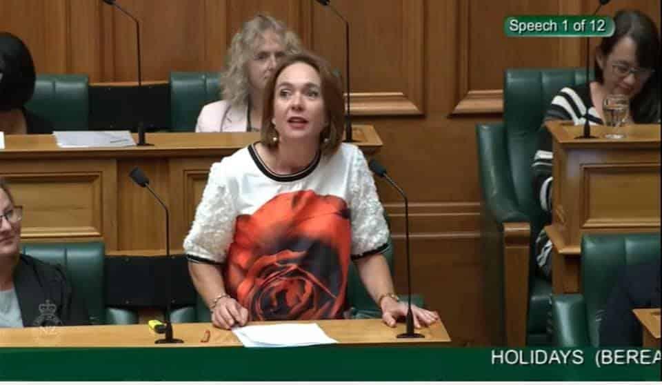 Ginny Andersen miscarriage bereavement law New Zealand