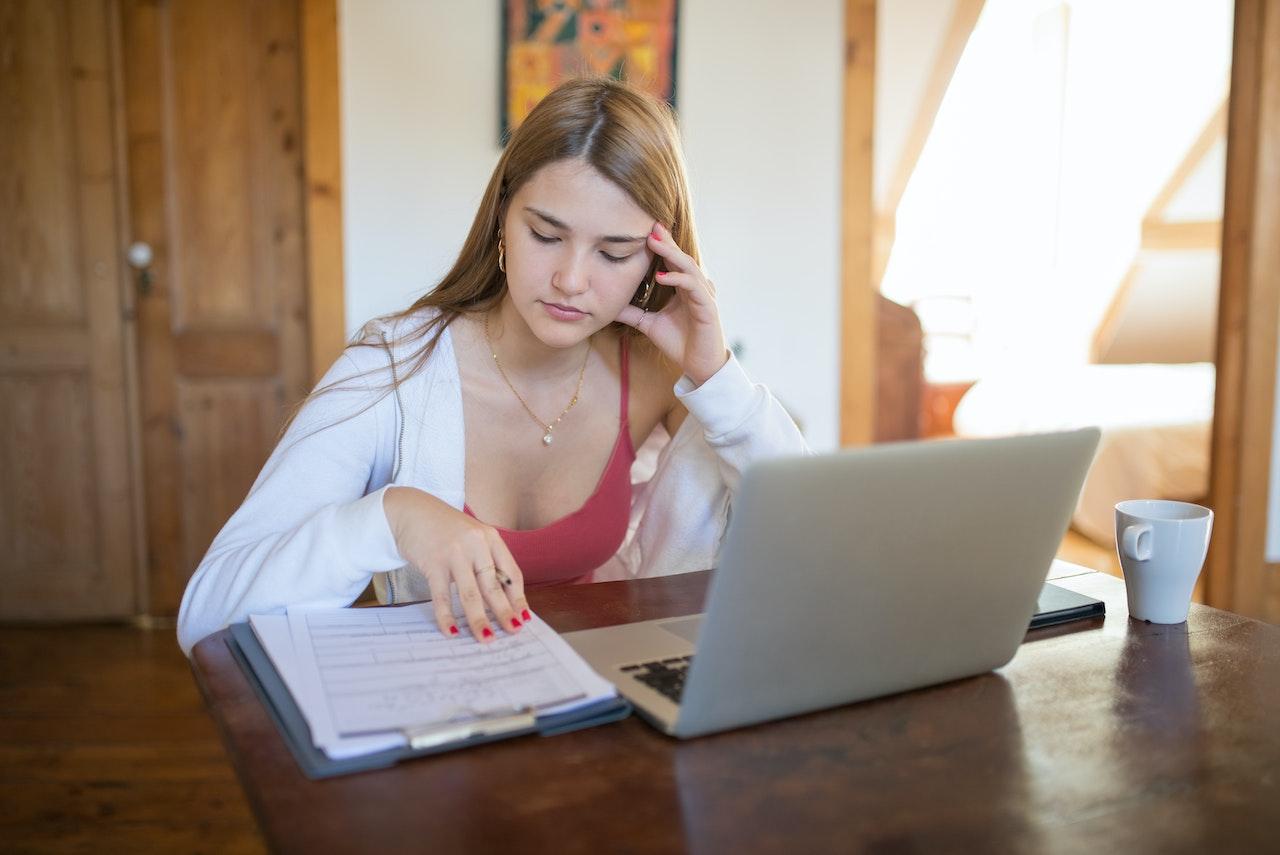 woman at work