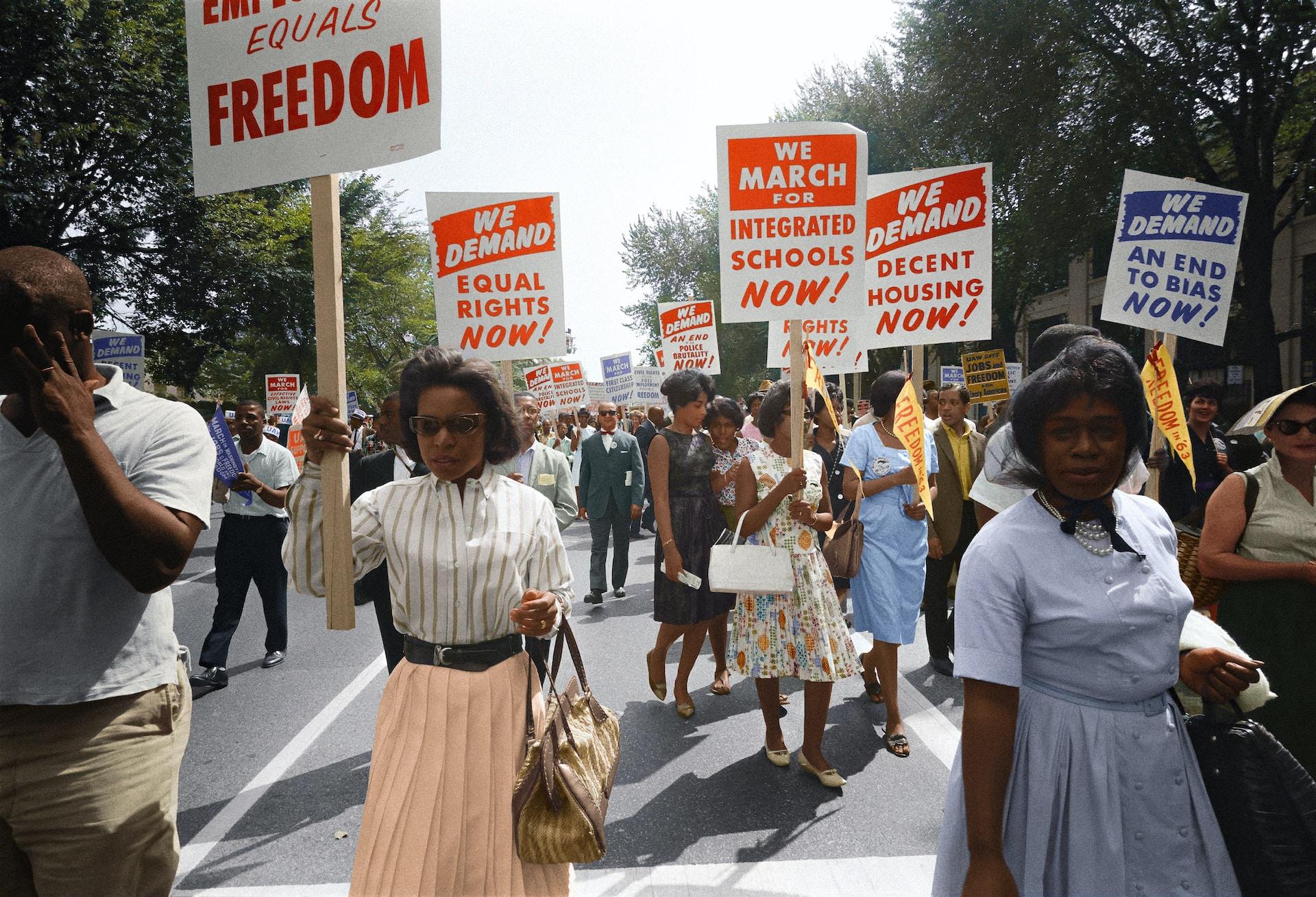 Women protesting in 1960s