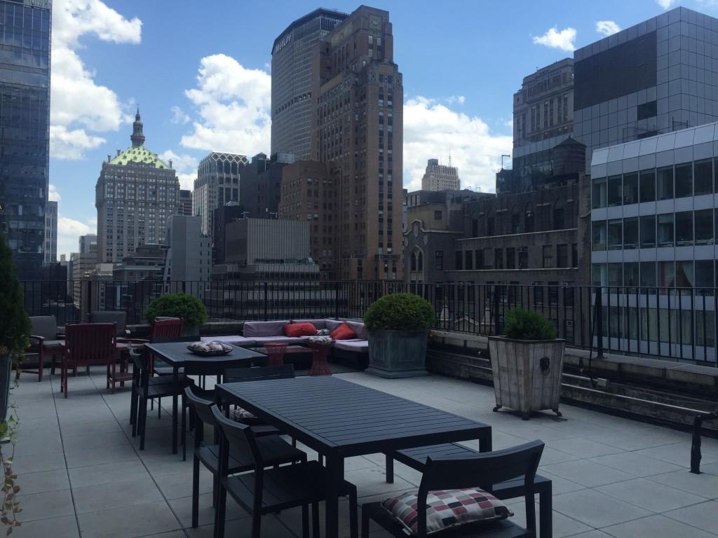 Roofdeck at WorkHouseNYC that I booked through LiquidSpace. I mean who wouldn't want to come back here!? 