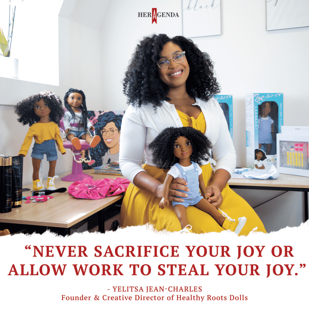 "Never sacrifice your joy or allow work to steal your joy."