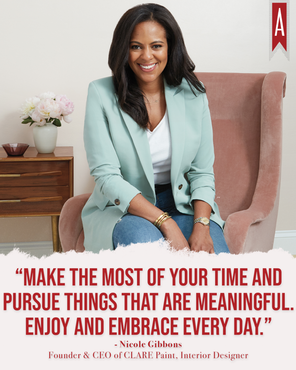 "Make the most of your time and pursue things that are meaningful. Enjoy and embrace every day." -Nicole Gibbons via Her Agenda