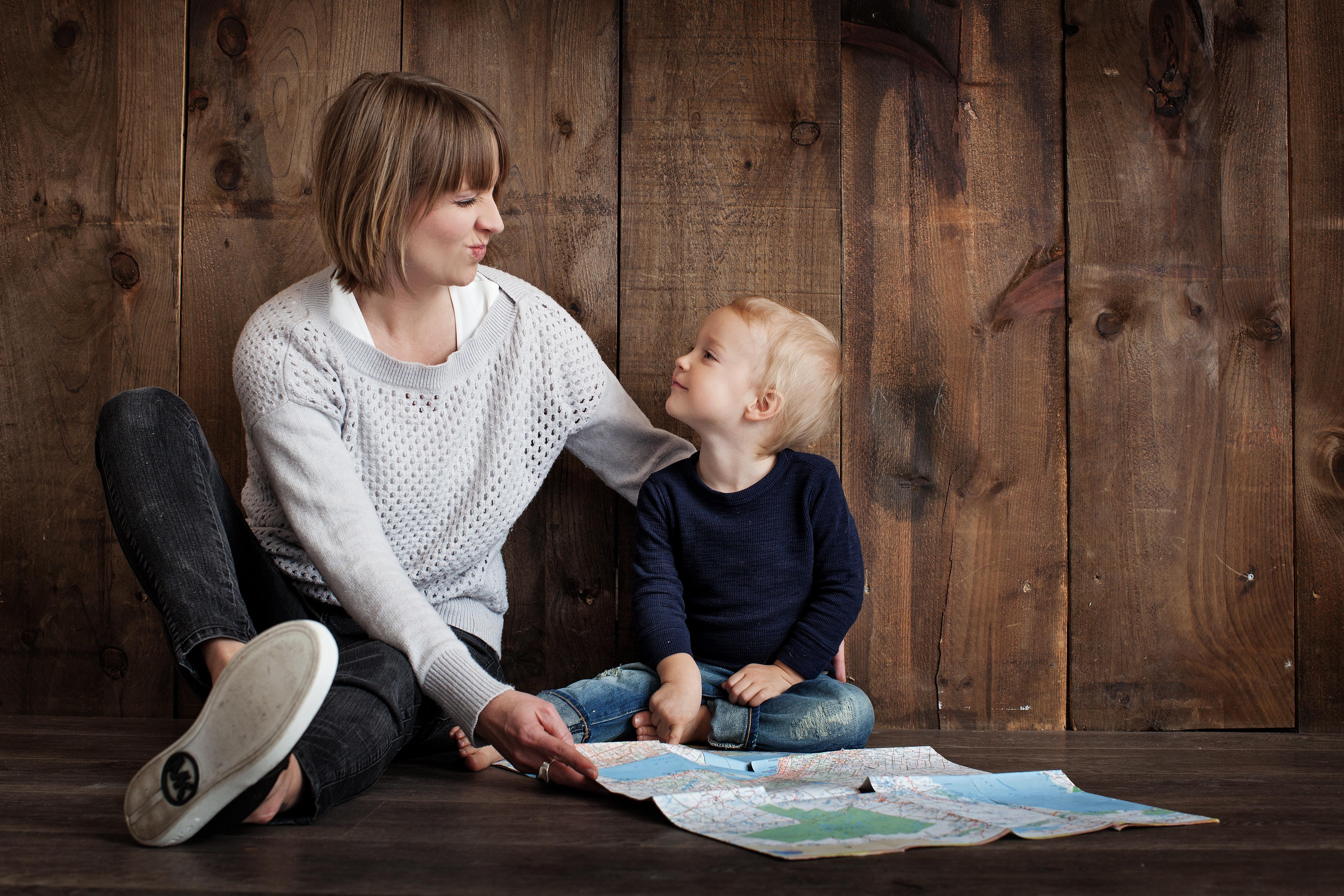 Woman with child