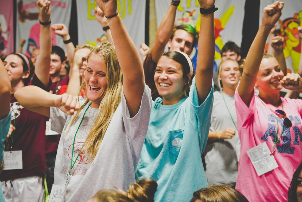 college students part of a club