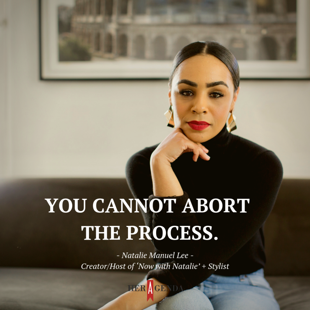 "you cannot abort the process" -Natalie Manuel Lee