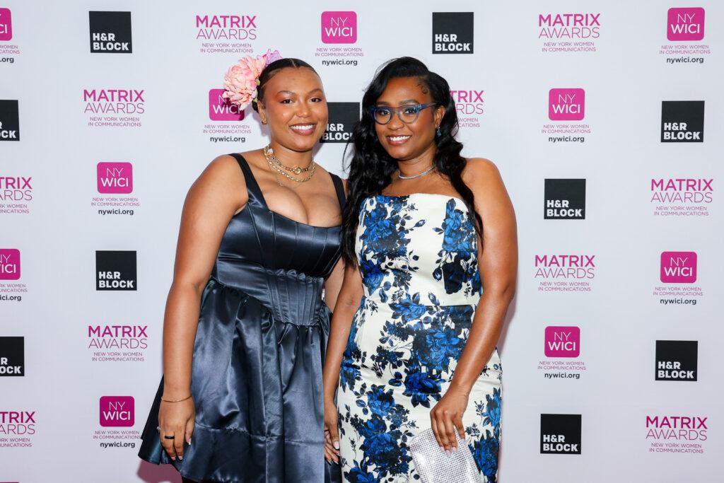 Rakia Reynolds posing with her daughter, Skai Spencer Reynolds at the 2024 Matrix Awards