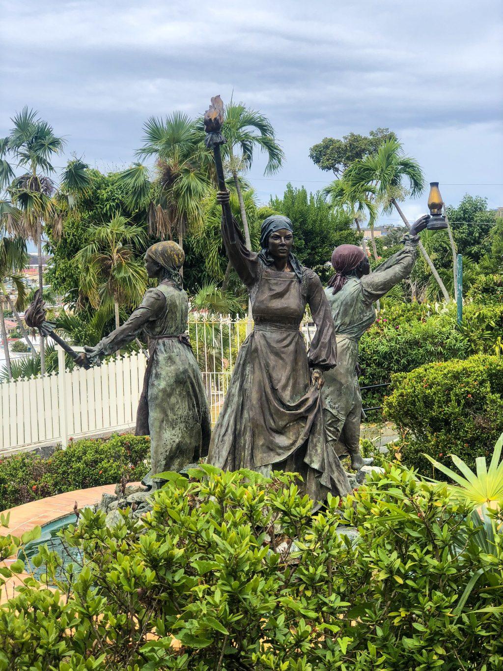 THREE QUEENS STATUE US VIRGIN ISLANDS