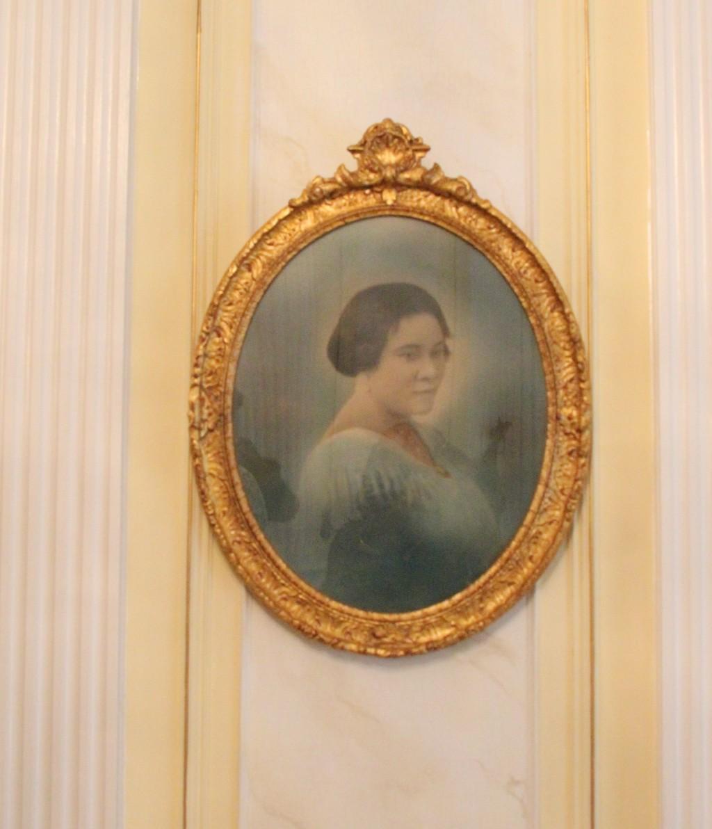 This portrait of Madam CJ Walker hangs in the music room. Photo By Rhonesha Byng