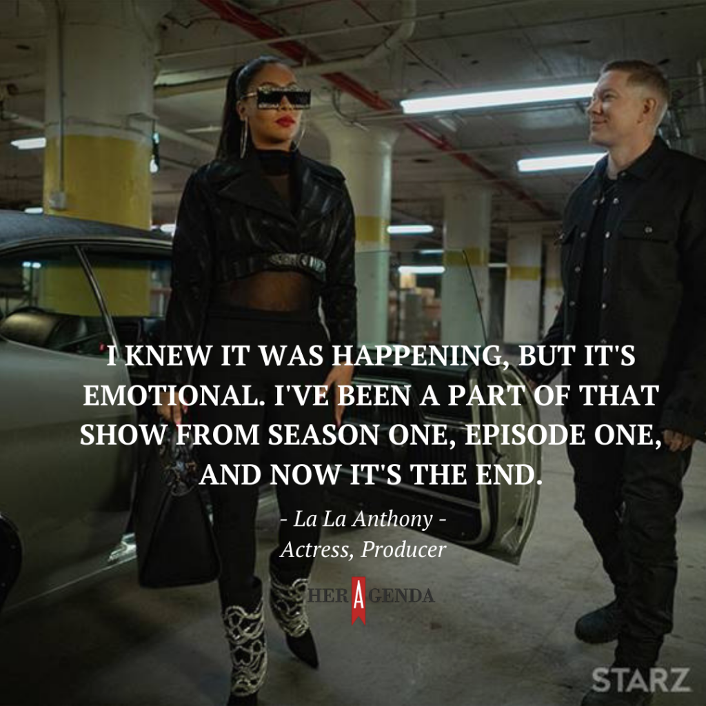 "I knew it was happening, but it's emotional. I've been a part of that show from season one, episode one, and now it's the end." - La La Anthony via Her Agenda