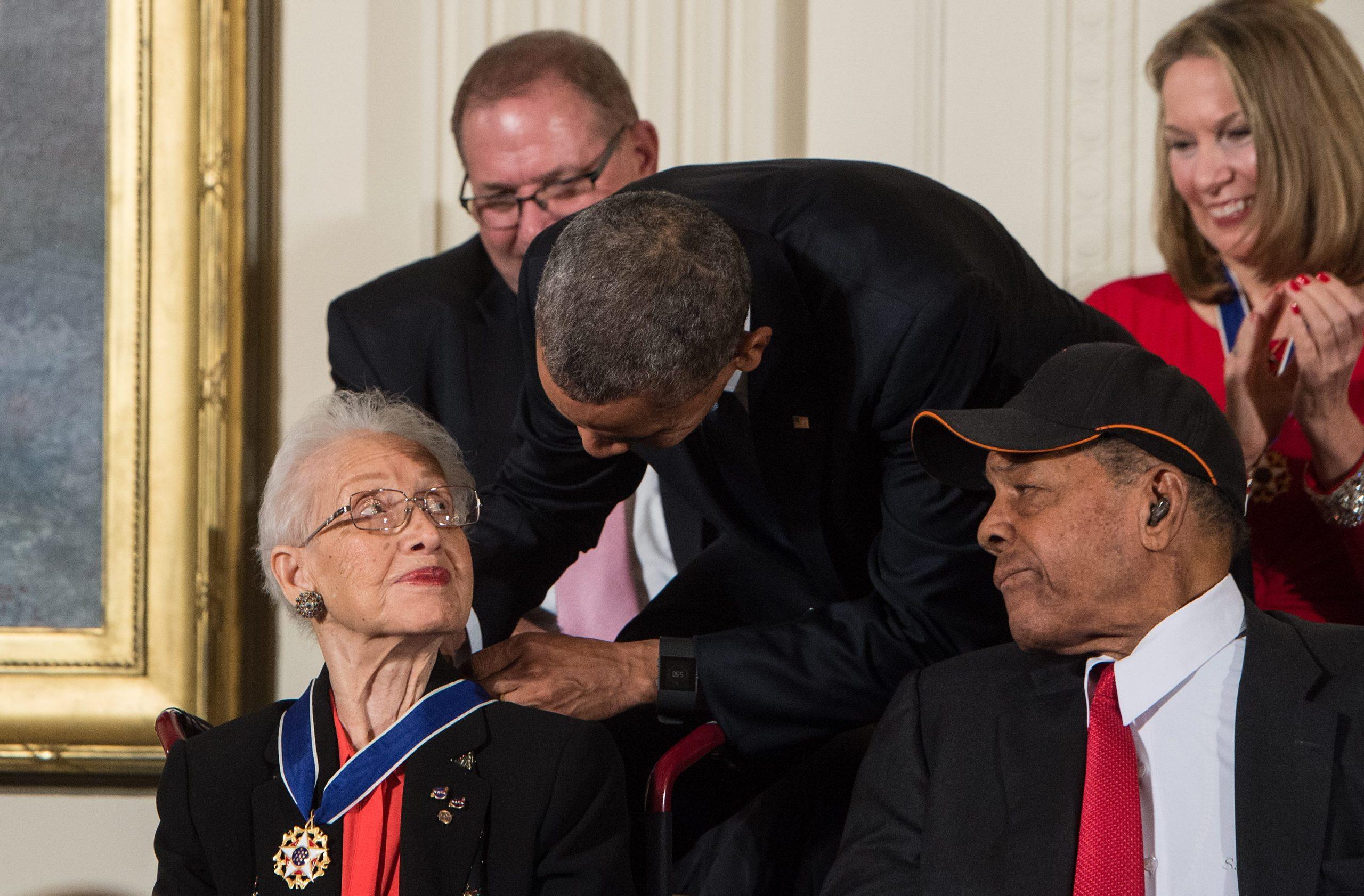 Katherine Johnson President Obama