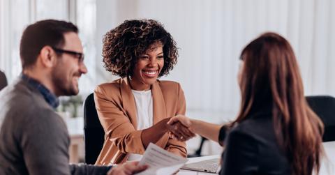 Congratulations after successful job interview