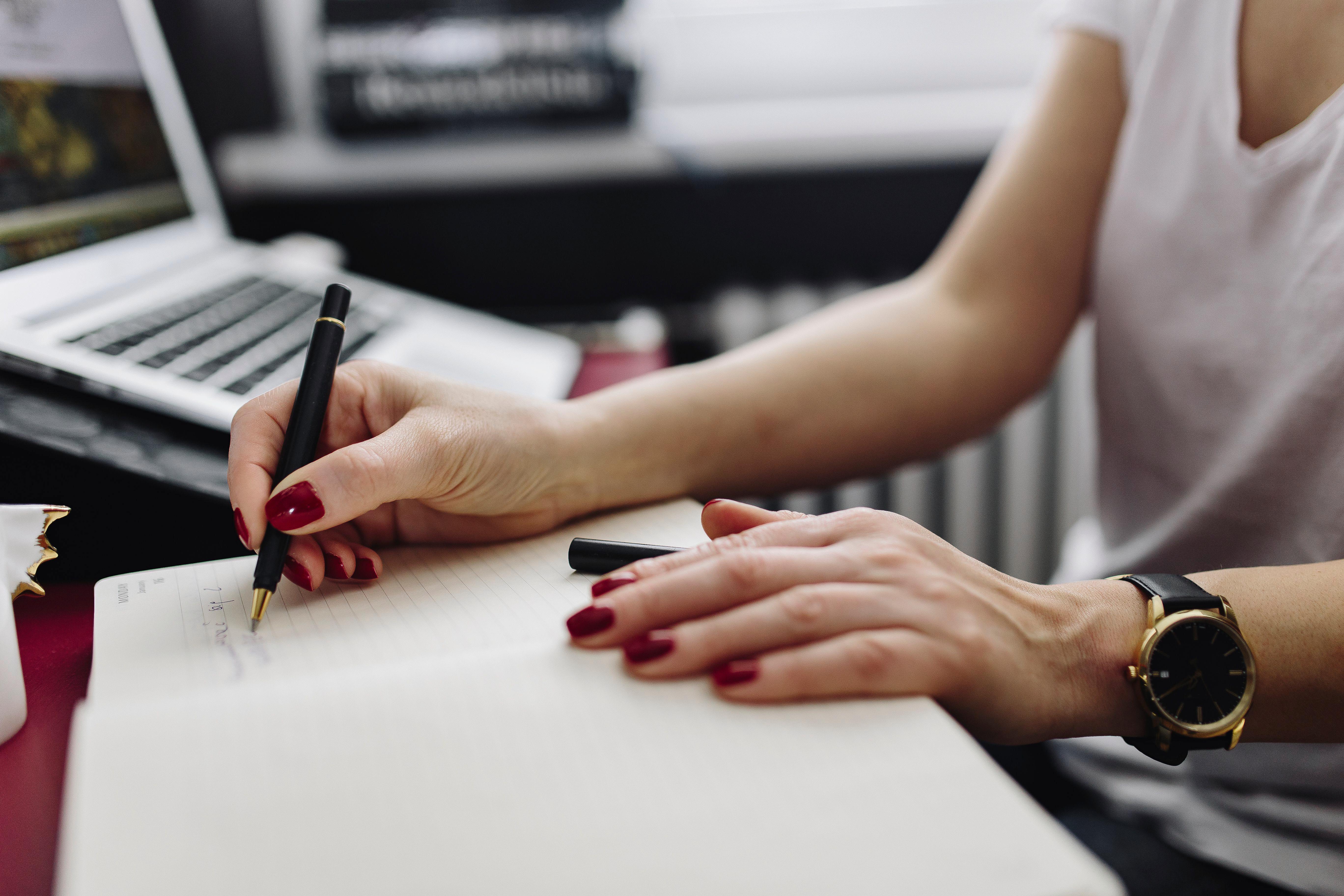 woman working