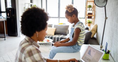 Busy working mother doesn’t have time for her kid
