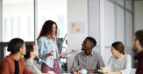 Contemporary Business Team Collaborating