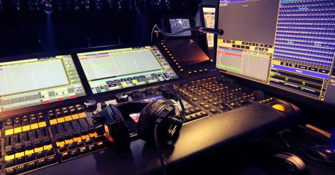 Professional audio mixing console radio / TV broadcasting