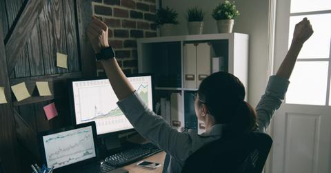 industrious woman enjoying her work