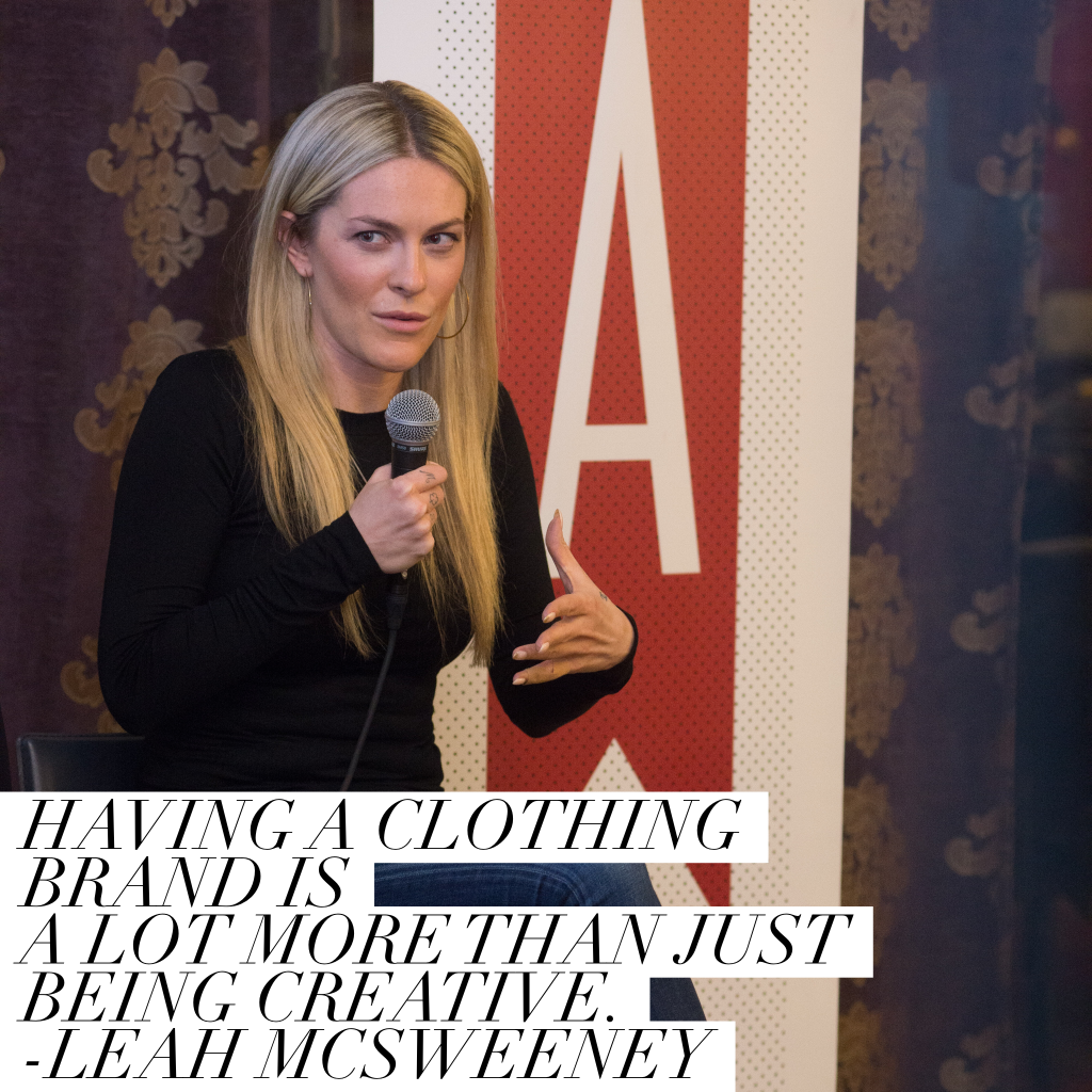 "Having a clothing brand is a lot more than just being creative." - Leah McSweeney via Her Agenda photo credit David Azoulay