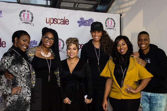 (L-R) Glam University Speakers: Nikki Taylor (​CEO of Taylor Management & Mother of Teyana Taylor); Jasmine Crowe (BlackCelebrityGiving.com); Sabrina Peterson (Founder of Glam University); Chanita Foster (CEO of Kandi Burruss Cares Foundation/Beyond the Game);  and Nicole Garner Scott  (Founder of The Garner Circle PR / EntrepreneursIvyLeague.com) Photo credit: Cheynel Farrar